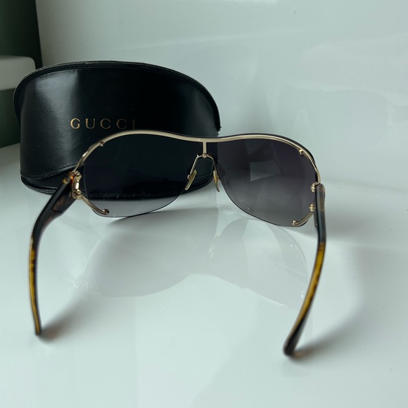 Gucci sunglasses with case crystal GG logo 2808/S tortoise - Picture 4 of 7